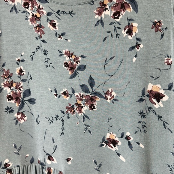 Floral Sleeveless Mini Dress - Green by 24/7 Maurices - Picture 4 of 6